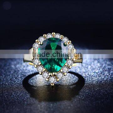 2016 silver 925 gold plated jewelry fashion ring