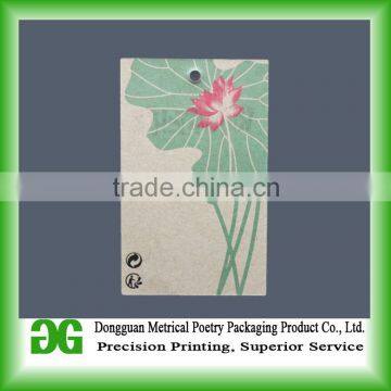 China supplier custom printed cardboard tags for clothing