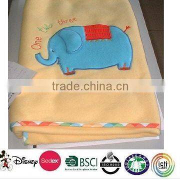 newborn baby blanket/baby fleece blanket/soft plush infant blanket