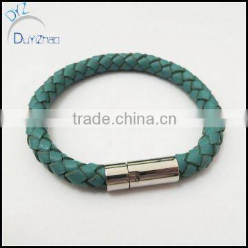 Fashional Stainless Steel Leather Bracelet