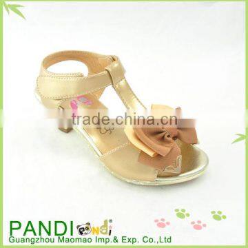 2014 Hot sale fashion design flower girl high heel shoes