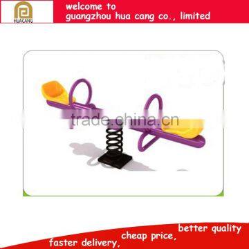 2016 Hot sale kids seesaw with two seats, entertaining seesaw for outdoor playground