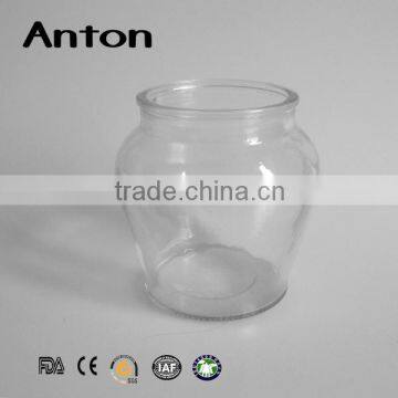 600ml Round Clear Large Glass Storage Jar With Cork Stopper photo-4