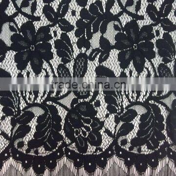 New Eyelash fabric white and black with folded yarn for dress A large number of spot