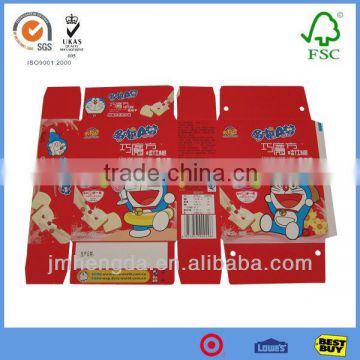 Fashion Design Cartoon Christmas Food Gift Boxes For Packaging