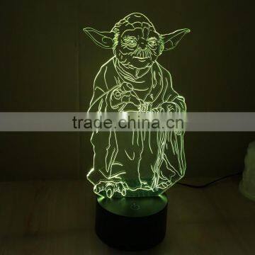 colorful energy-saving 3D visual perspective night light