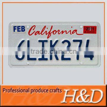 Wholesale custom car parts accessories Car Number Plate