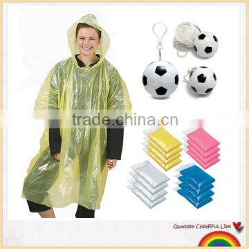 one time emergency disposable poncho/raincoat