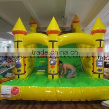 commercial used large inflatable castle with slide/ slip