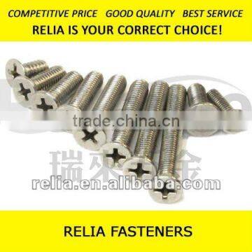 Flat Head Machine Screws, Countersunk Head Machine Screws