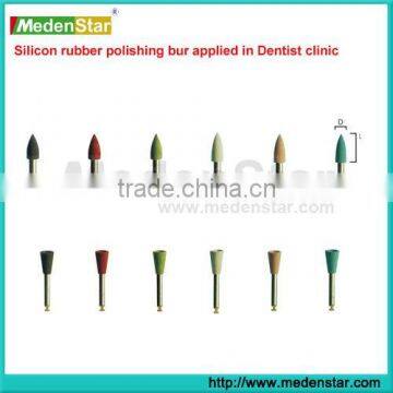 Dentist clinic RA Silicon rubber polishing bur applied with dismeter 2.35mm