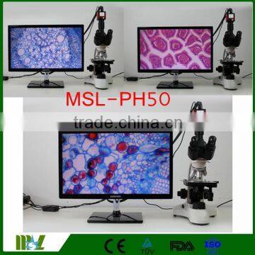 MSL-PH50-4 40x-1600x Binocular Biological Microscope/Binocular Microscope Suitable for Hospitals, Schools, Laboratories