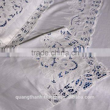 hand embroidery bedding set