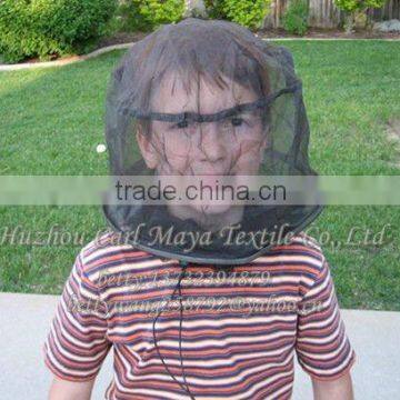 round circular insect army mosquito head net green round head net