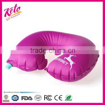 Super soft TPU inflatable travel U shape neck pillow