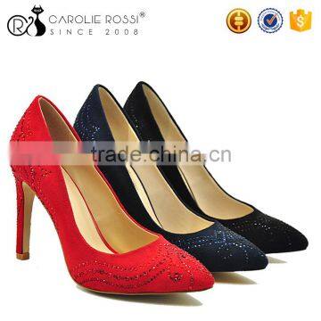 Diamond rubber sole wedding shoes women gold heel hip hop dance shoes