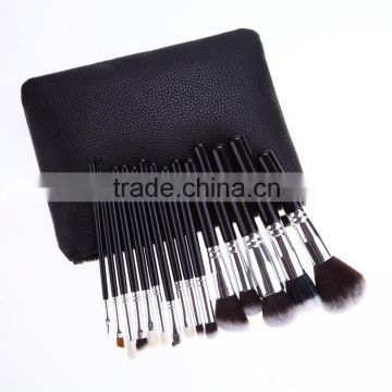 high-grade 15piece makeup brushes with PU zipper bag