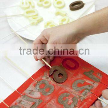 FD-006 cake decoration kid use tool factory wholesale silicone letter mold
