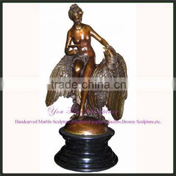 Garden Antique Bronze Nude Beauty Statue