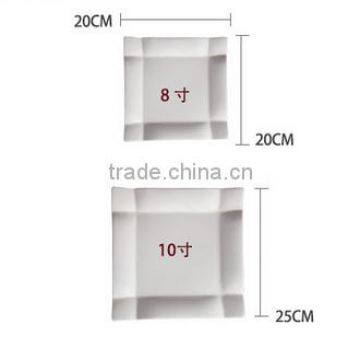 Wholesales Porcelain White Square Plate for Home and Restaurant photo-3