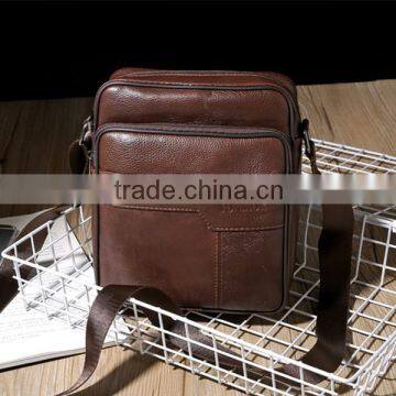 Genuine Leather male vintage small shoulder bags for men messenger bag                        
                                                                                Supplier's Choice