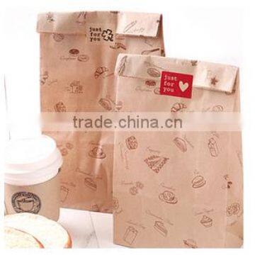 Brown window kraft paper bagsBread rolls kraft paper packaging bag manufacturer