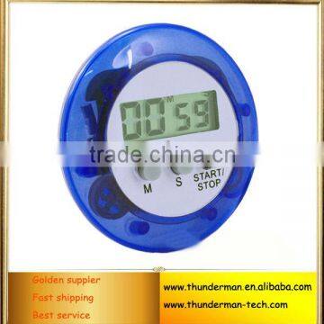 3Buttons Round Shape Digital Kitchen Countdown Timer