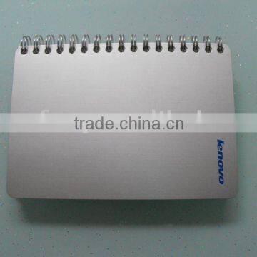 aluminum cover spiral notebook with custom printing