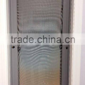Thermal break aluminum crank awning window with frosted glass and fixed fly screen