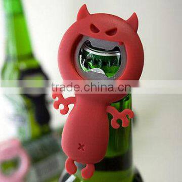 silicone evil shaped bottle opener