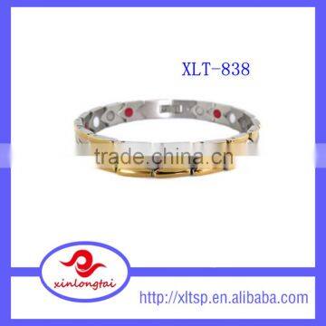 High quality Infrared negative ion magnetic therapy titanium bracelet hot sales