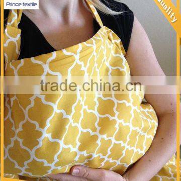 Cute Cotton Yellow Gerometric Breast Feeding Nursing Covers