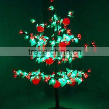 Beautiful branches decorative peach flower outdoor led lighted tree for outdoor decor