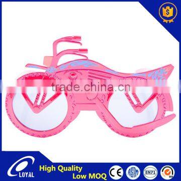 2016 newest bicycle design pink color cheapest party glasses, funny design party sunglasses