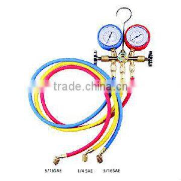 HS-HS-536G-R410a Manifold Gauge Set Forging Brass Valve Body