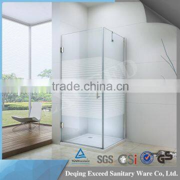 2016 New Product two panles shower cubicles with brass hinge wall clip                        
                                                                                Supplier's Choice