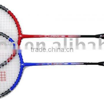 Branded badminton racket