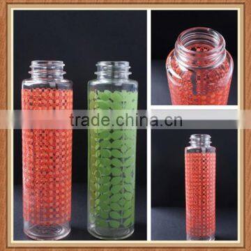 Food grade empty packing tumbler Factory wholesale high quality customer 500ml machine made decal glass bottle for juice liquor