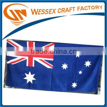 Aussie Flag printed cotton beach towel