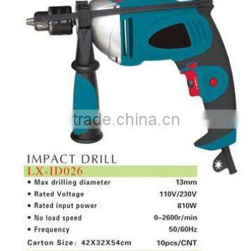 13mm impact drill/ electric impact drill / power tools 810w impact drill