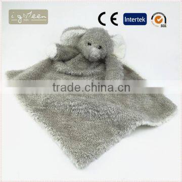 I-Green Toy Series-Fashional Style Promotional Knit Stuffed Cotton mouse baby towel Plush elephant Napkin