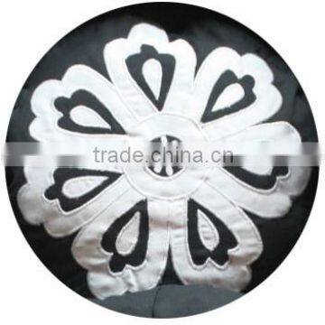 Patch work yoga meditation zafu round cushion with Buck wheat hull filling in different patterns