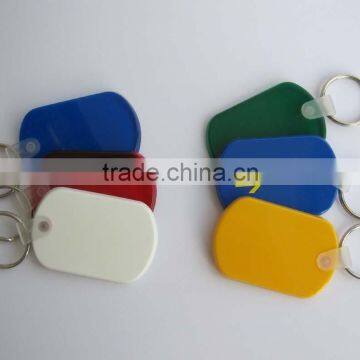 round pvc lastic key tag