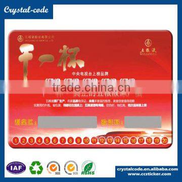 Fluorescent Anti-counterfeit Password Scratch off Sticker photo-5