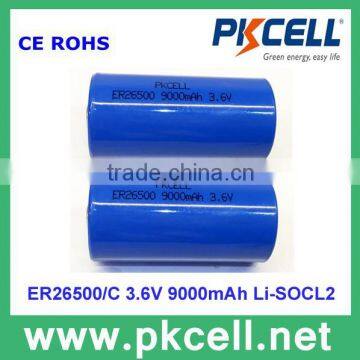 PKCELL Er26500 3.6v 9000mah Battery