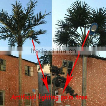 Artificial lighting palm tree plant with lights