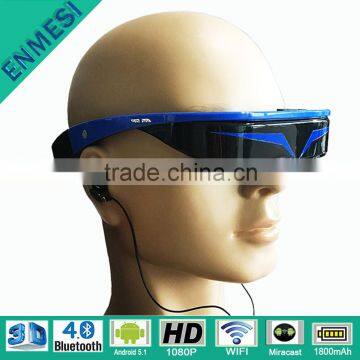 Home Theater Screen 98" 3D Bluetooth Full HD 1080P Video Android Wifi Smart Glasses