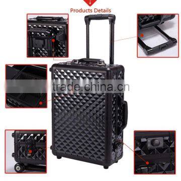 2016 New Arrival Shinny Professional Travel Kit Box Portable Makeup Station With Lights