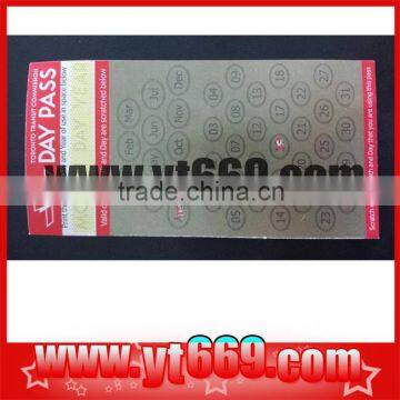 Paper Scratch Card