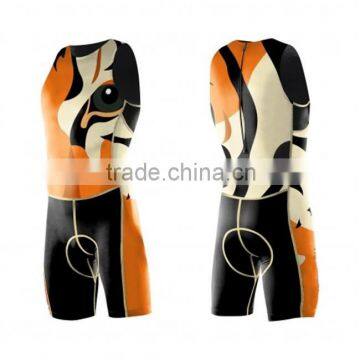 2015 Full Sublimation Latest Design Triathlon Cycling Jersey/Triathlon Suit Hot Selling